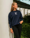 KT Signature Women's Pullover Sweatshirt (Navy)
