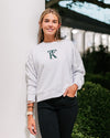 KT Signature Women's Pullover Sweatshirt (White)