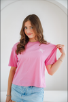 Lightweight Crop Tee (Bubble Pink)
