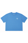 Lightweight Crop Tee (Aqua Blue)