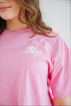 Lightweight Crop Tee (Bubble Pink)